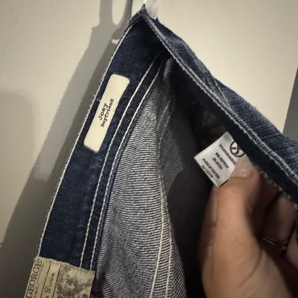 Blue Straight Leg Jeans